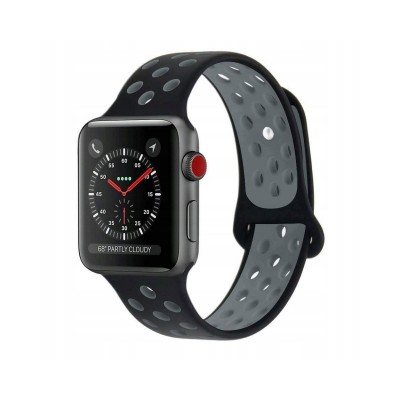 Curea Apple Watch ,Compatibila Cu Apple Watch 1/2/3/4/5 (42/44mm), Negru-Gri